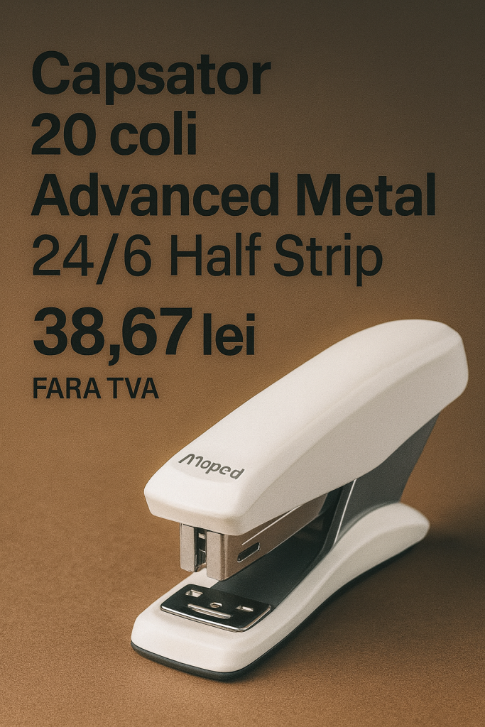 Capsator 20 coli Advanced Metal 246 Half Strip alb Maped