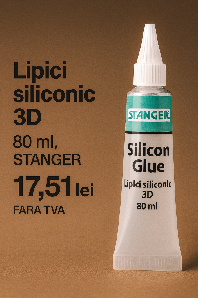 Lipici siliconic 3D, 80 ml, STANGER