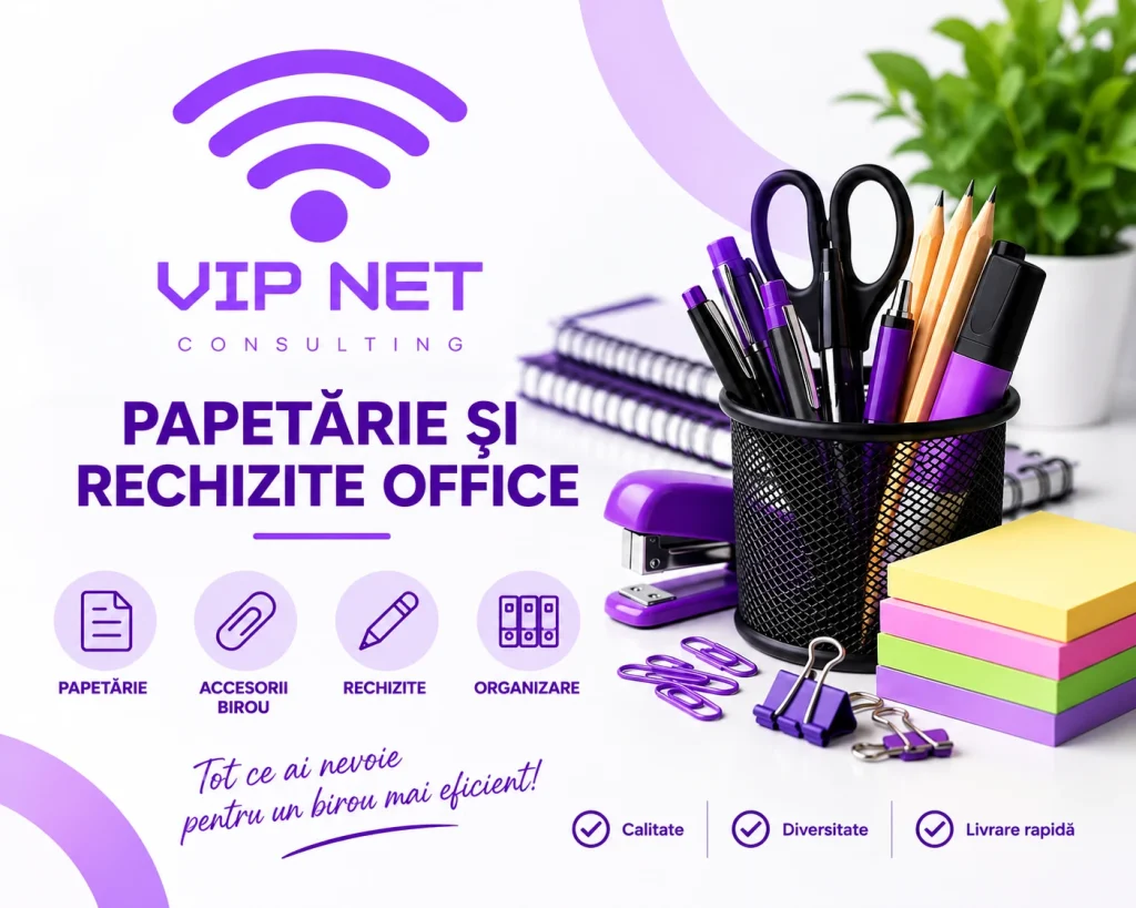 Papetărie și rechizite office - VIP Net Consulting