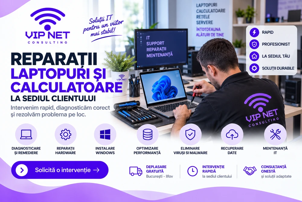 Reparații Laptopuri și Calculatoare