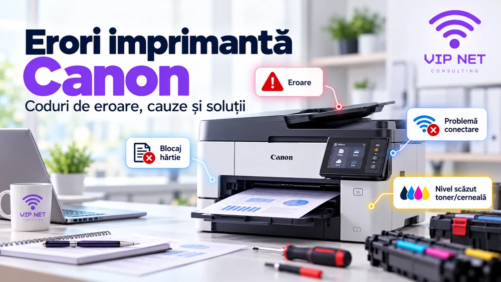 Erori imprimantă Canon