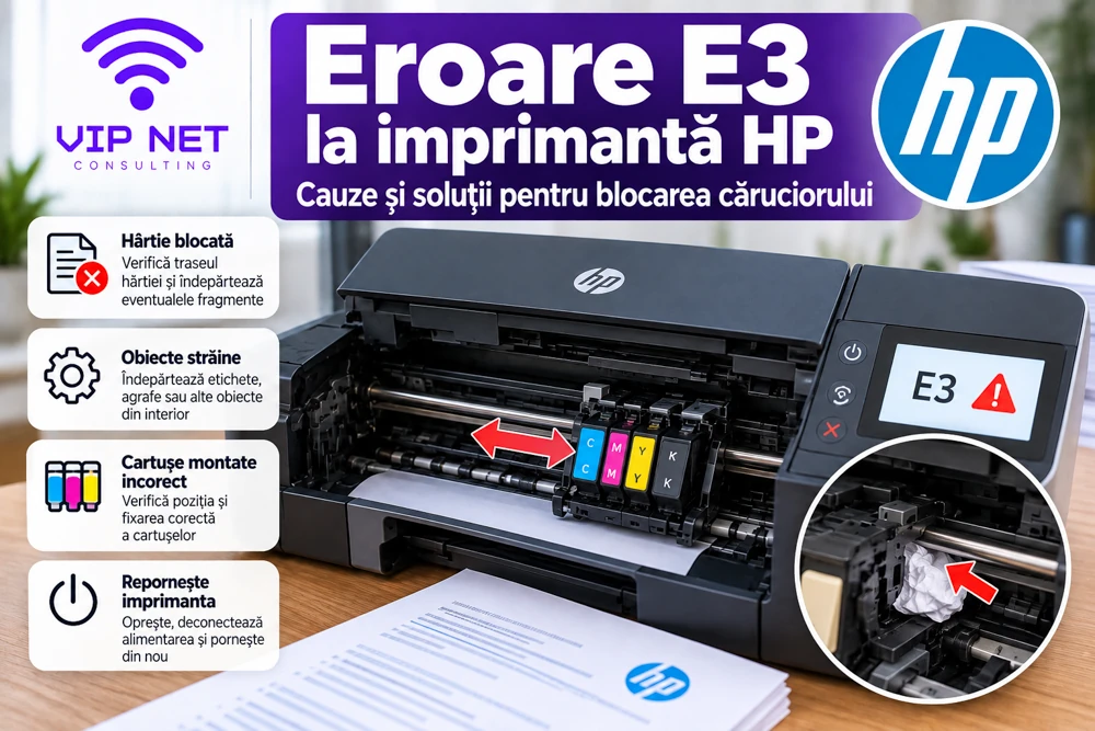 eroare E3 imprimanta HP